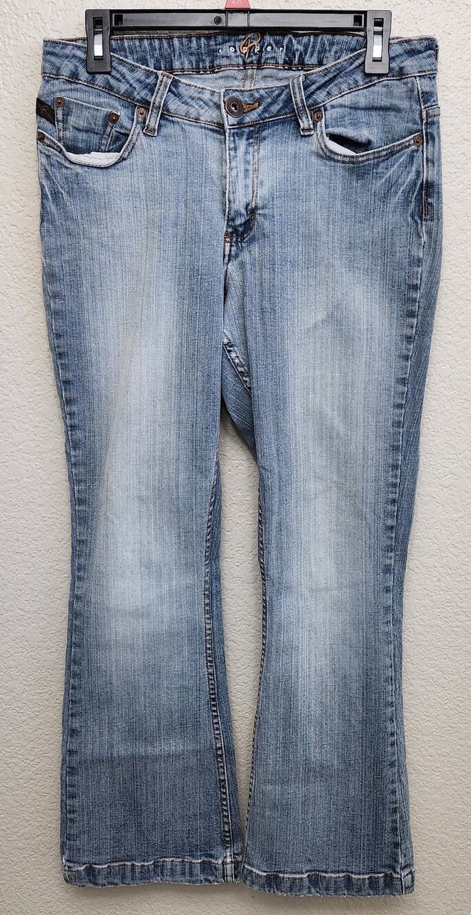 Copper R Blue Stone Washed Jeans 9 10P Lightweight Soft Stretch 5 Pocket Design